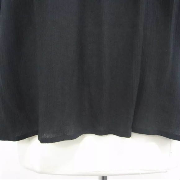 Sanctuary Black Off The Shoulder Gauzy Blouse - Picture 5 of 7